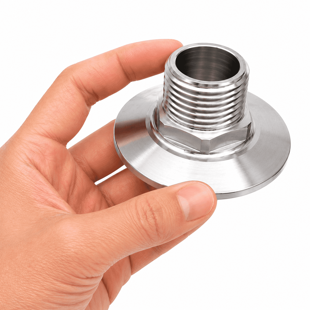 Ferrul Clamp Ferrule Tri Clamp 3/4” Macho Inox 304 Rosca Exterior – Smart Brew