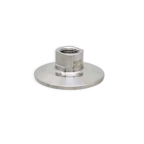CLAMP HI 1/4" Ferrule Tri Clamp 1/4” Hembra Inox 304 Conexión Rosca Interior