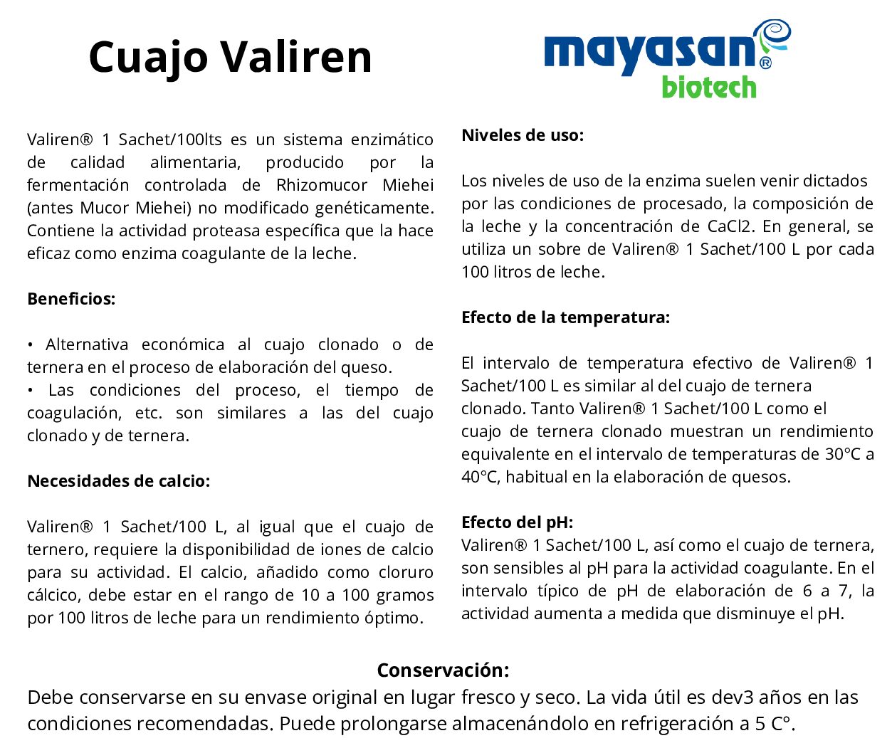 Caja 100 Cuajos para Hacer Queso Profesional