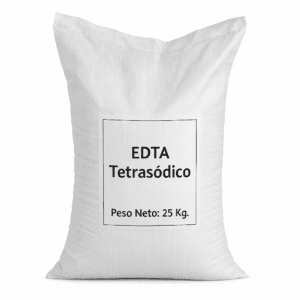 EDTA tetrasódico Saco 25kgs, grado alimenticio USP Chile