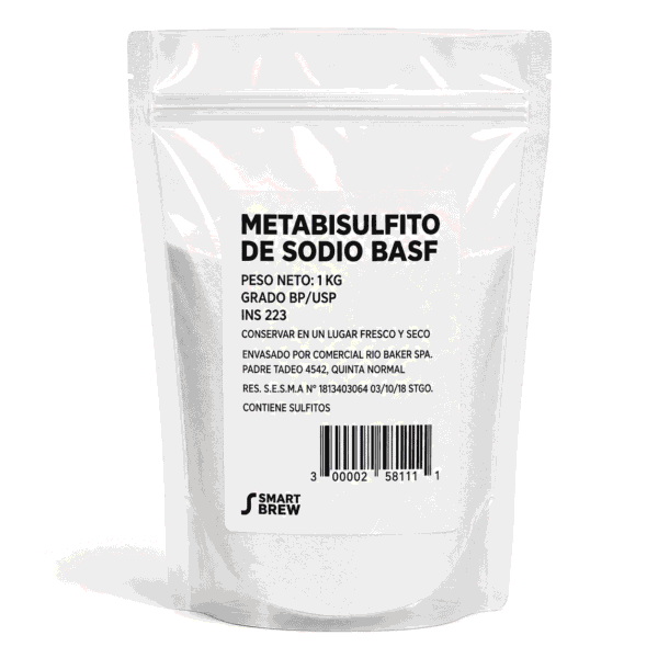 Metabisulfito de sodio BASF 1kg | Grado Alimenticio