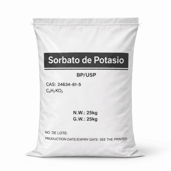 Sorbato de potasio 25 kgs Grado Alimenticio