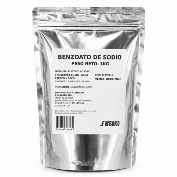 Benzoato de sodio 1 kg en Chile. Marca Smart Brew
