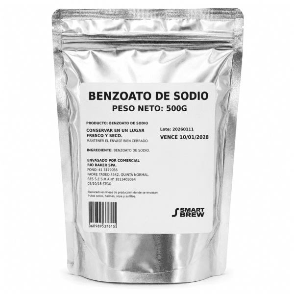 Benzoato der Sodio 500 gramos en Chile. Smart Brew Benzoato de sodio en polvo de 500 gramos con envío a todo Chile