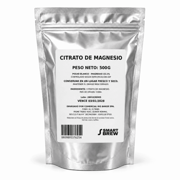 Citrato de Magnesio 500 gramos con envío a todo Chile