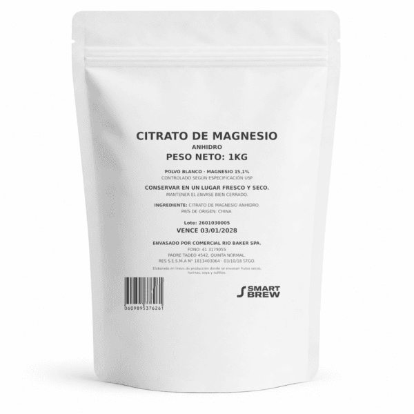 Citrato de Magnesio 1 kg | Insumo en Polvo | Suplemento